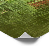 Brücke am Centennial Lake in Ellicott City Poster (Ecke)