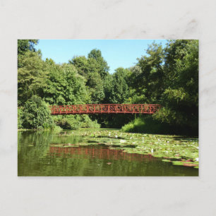 Brücke am Centennial Lake in Ellicott City Postkarte