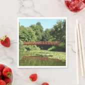 Brücke am Centennial Lake in Ellicott City Serviette (Beispiel)