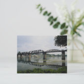 Brücke am Fluss Kwai, Kanchanaburi, Thailand Postkarte (Stehend Vorderseite)
