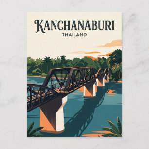 Brücke am Kwai-Fluss Thailand Postkarte