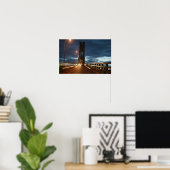 Brücke am Nachtplakat Poster (Heimbüro)