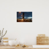 Brücke am Nachtplakat Poster (Küche)