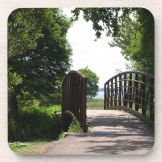Brücke am Parkersee im Foto Lakeland Getränkeuntersetzer