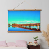 Brücke am Snake River Wandteppich Mit Holzrahmen (Schlafzimmer)