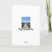 Brücke am Strand Karte (Rückseite)