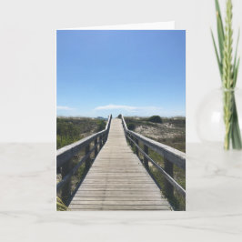 Brücke am Strand Karte