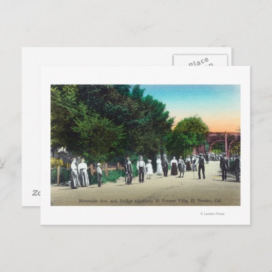 Brücke angrenzend El Verano Villa Postkarte (Vorne/Hinten)