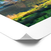 Brücke auf dem Lande Poster (Ecke)