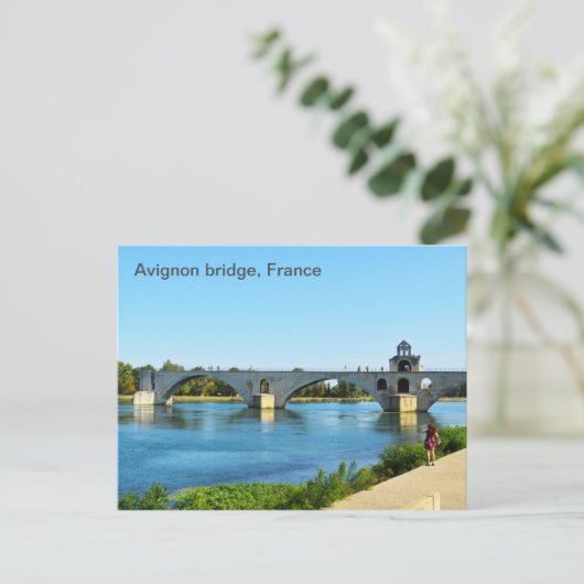 Brücke Avignon in Frankreich Postkarte (Stehend Vorderseite)