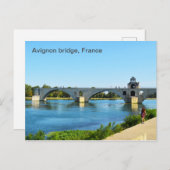 Brücke Avignon in Frankreich Postkarte (Vorne/Hinten)