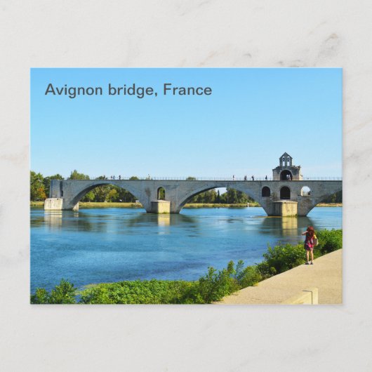 Brücke Avignon in Frankreich Postkarte (Vorderseite)