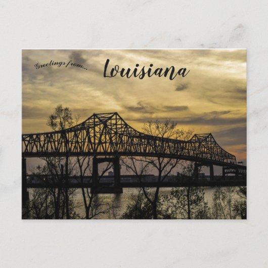 Brücke Baton Rouge in Louisiana Postkarte (Vorderseite)