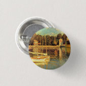 Brücke bei Argenteuil Claude Monet Button (Vorne & Hinten)