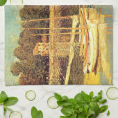 Brücke bei Argenteuil Claude Monet Geschirrtuch (Gefaltet)