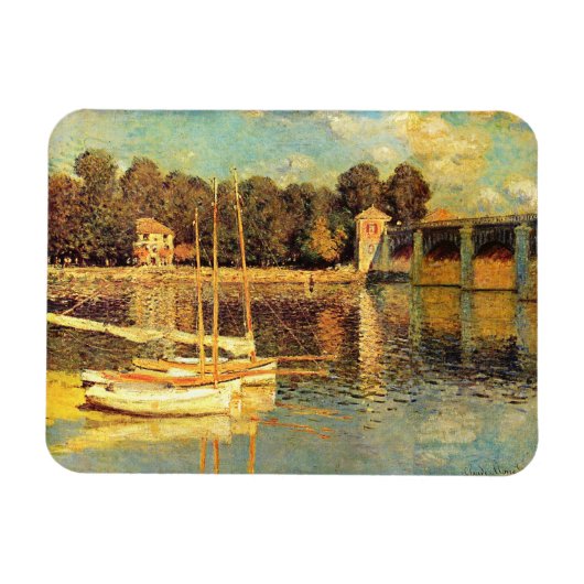 Brücke bei Argenteuil Claude Monet Magnet (Horizontal)