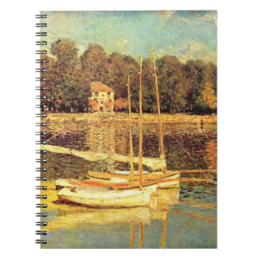 Brücke bei Argenteuil Claude Monet Notizblock (Vorderseite)