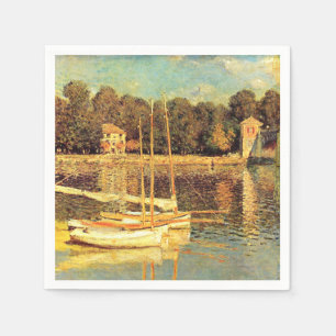 Brücke bei Argenteuil Claude Monet Serviette