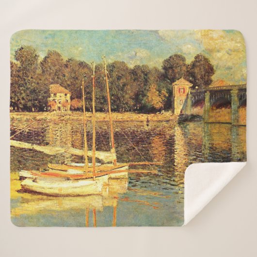 Brücke bei Argenteuil Claude Monet Sherpadecke (Vorderseite (Horizontal))