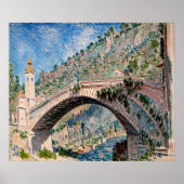 Brücke bei Dolceacqua Poster (Vorne)