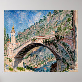 Brücke bei Dolceacqua Poster