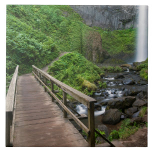 Brücke bei Latourell Falls, Columbia River Gorge, Fliese
