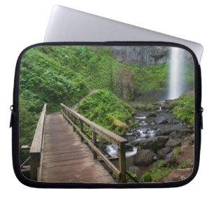 Brücke bei Latourell Falls, Columbia River Gorge, Laptopschutzhülle