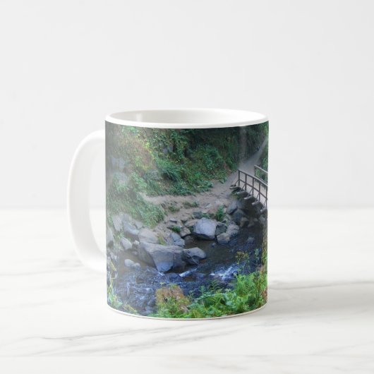 Brücke bei Latourell Falls, Oregon Kaffeetasse (Vorderseite Links)