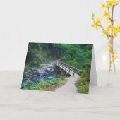 Brücke bei Latourell Falls, Oregon Karte (Gelbe Blume)