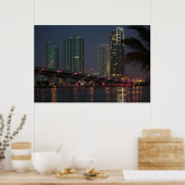 Brücke bei Morgendämmerung 1 Poster (Küche)