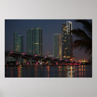 Brücke bei Morgendämmerung 1 Poster