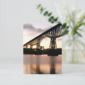 Brücke bei Morgendämmerung Postkarte (Stehend Vorderseite)