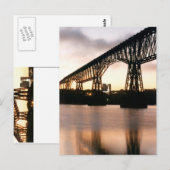 Brücke bei Morgendämmerung Postkarte (Vorne/Hinten)
