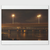 Brücke bei Nacht Geschenkpapier (Flach)