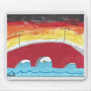 Brücke bei Nacht-Mauspad Mousepad
