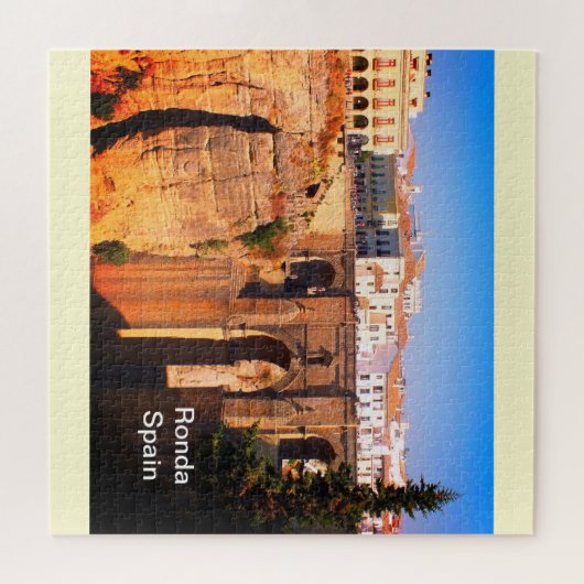 Brücke bei Ronda in Spanien Puzzle (Horizontal)
