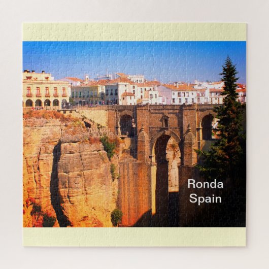 Brücke bei Ronda in Spanien Puzzle (Vertikal)