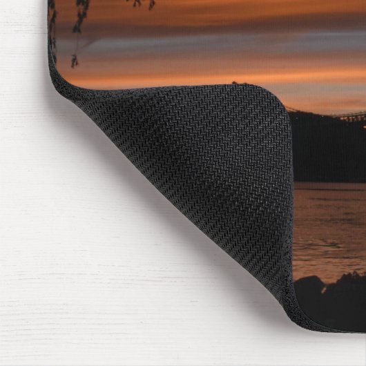 Brücke bei Sunset 2 Mousepad (Ecke)