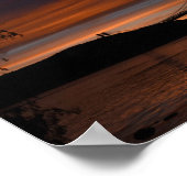 Brücke bei Sunset 2 Poster (Ecke)