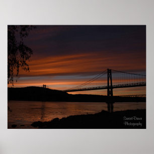 Brücke bei Sunset 2 Poster