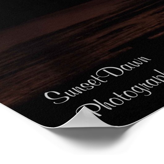 Brücke bei Sunset Poster (Ecke)