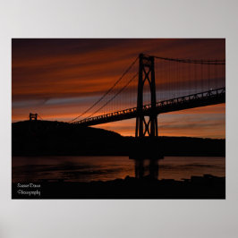 Brücke bei Sunset Poster
