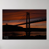 Brücke bei Sunset Poster (Vorne)