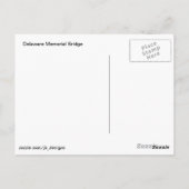 Brücke bei Sunset Postkarte (Rückseite)