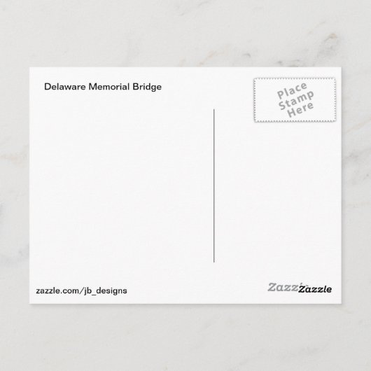 Brücke bei Sunset Postkarte (Rückseite)