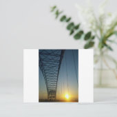 Brücke bei Sunset Postkarte (Stehend Vorderseite)