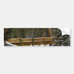 Brücke bei Wuksachi Autoaufkleber