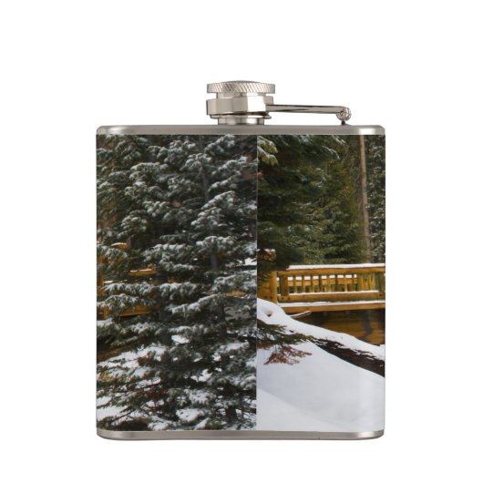 Brücke bei Wuksachi Flachmann (Rückseite)