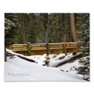 Brücke bei Wuksachi Fotodruck