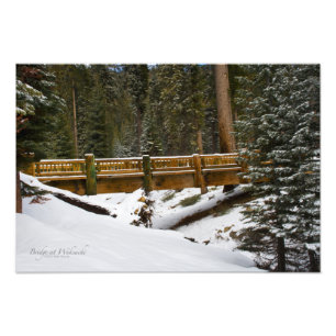 Brücke bei Wuksachi Fotodruck